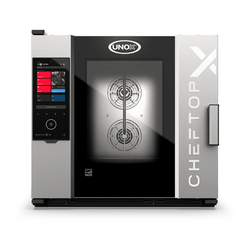 UNOX CHEFTOP-X XEDA-0621-GXRS Professioneller Countertop-Ofen 6 Einschübe GN 2/1 Gas Türöffnung rechts