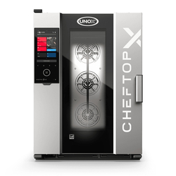 UNOX CHEFTOP-X XEDA-1011-EXRS-POE Professioneller Countertop-Ofen 10 Einschübe GN 1/1 Elektrisch Türöffnung rechts