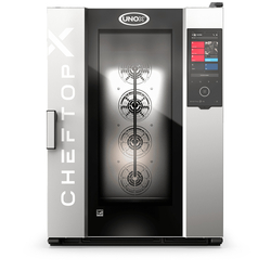 UNOX CHEFTOP-X XEDA-1021-EXLS Professioneller Countertop-Ofen 10 Einschübe GN 2/1 Elektrisch Türöffnung links
