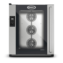 UNOX BAKERLUX SHOP.Pro LED XEFR-10EU-ELRV Professioneller Konvektomat mit Wasserdampf Camilla.Matic 10 Einschübe 600x400 Elektrisch Türöffnung rechts