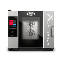 UNOX BAKERTOP-X XELA-05EU-EXRS-PO Professioneller Countertop-Ladenbackofen 5 Einschübe 600x400 Elektrisch Türöffnung rechts