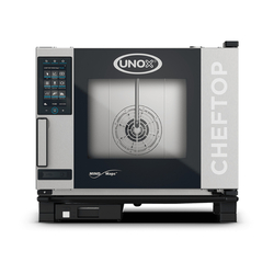 UNOX CHEFTOP MIND.Maps PLUS XEVC-0511-GPLM-MS Professioneller Countertop-Ofen 5 Einschübe GN 1/1 Gas Türöffnung links