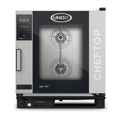 UNOX CHEFTOP MIND.Maps ONE XEVC-0711-E1LM Professioneller Countertop-Ofen 7 Einschübe GN 1/1 Elektrisch Türöffnung links