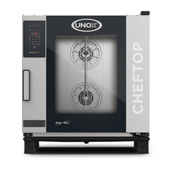 UNOX CHEFTOP MIND.Maps ZERO XEVC-0711-EZLM Professioneller Konvektomat mit Wasserdampf 7 Einschübe GN 1/1 Elektrisch Türöffnung links