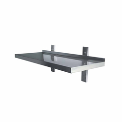 Vaiotec Gastro-Wandbord inkl. Konsolen zur Wandbefestigung, 1 Etage, 1600 × 300 mm