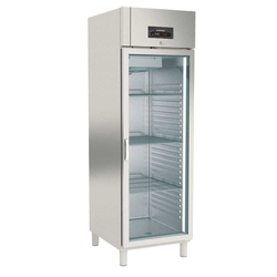 Vaiotec Topline Gewerbekühlschrank, 1-türig GN 2/1 – Glas, 660 × 850 mm
