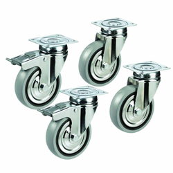 Vaiotec Rollenkit für Kühl & Tiefkühltische 2 & 3- türig + Kühl & Tiefkühlschränke 1 türig Serie Topline