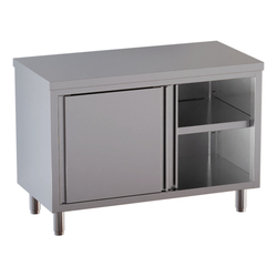 Vaiotec Topline Gastro-Arbeitsschrank, 2 Schiebetüren, 1400 × 700 mm