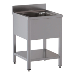 Vaiotec Topline Gastro-Spültisch, 1 Becken, 800 × 600 mm