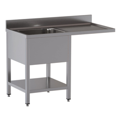 Vaiotec Topline Gastro-Spülcenter, 1 Becken links, 1200 × 700 mm