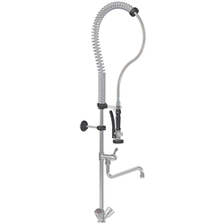 Vaiotec Topline Geschirrwaschbrause mit Schwenkauslauf & 2 Mischventilen – Einloch, 105 × 350 mm