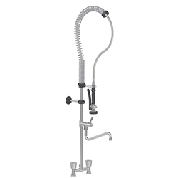Vaiotec Topline Geschirrwaschbrause mit Schwenkauslauf & 2 Mischventilen – Zweiloch, 160 × 350 mm