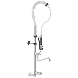 Vaiotec Topline Geschirrwaschbrause mit Schwenkauslauf & 2 Mischventilen Wandmontage – Zweiloch, 155 × 350 mm