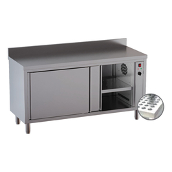 Vaiotec Topline Gastro-Wärmeschrank, 2 Schiebetüren & Aufkantung, 1800 × 700 mm