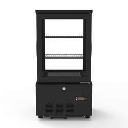 Vaiotec Topline Gastro-Kühlvitrine 2-fach, 56 Liter schwarz, 434 × 398 mm