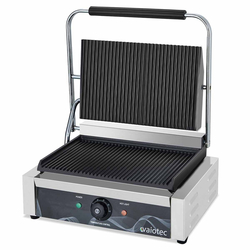 Vaiotec Elektro Gastro-Kontaktgrill, oben & unten gerillt, 430 × 390 mm