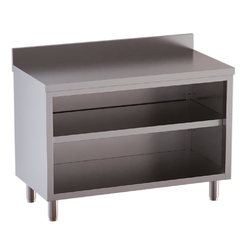 Vaiotec Topline Gastro-Arbeitsschrank, offen mit Aufkantung, 1000 × 600 mm