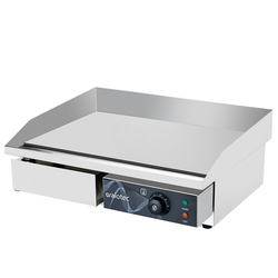 Vaiotec Elektro Gastro-Grillplatte, Grillfläche glatt, 550 × 445 mm