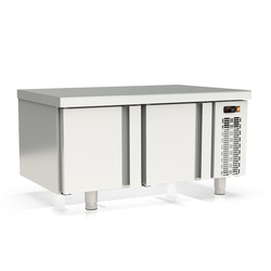 Vaiotec Topline Gastro-Unterbaukühltisch (Slim), 2-fach GN 1/1 mit 2 Türen, 1200 × 700 mm