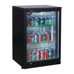 Vaiotec Gastro-Barkühlschrank schwarz, 1 Glastür, Höhe 900 mm, 600 × 520 mm