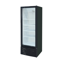 Vaiotec Gastro-Getränkekühlschrank schwarz, 1 Glastür, 580 × 590 mm