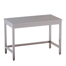 Vaiotec Topline Gastro-Arbeitstisch, unterfahrbar, 1000 × 600 mm