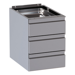 Vaiotec Topline 3er Schubladenblock für Arbeitstische, 500 × 680 mm