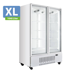 Vaiotec Topline Gastro-Getränkekühlschrank 2 Türen, 1040 Liter XL,weiß, 1280 × 742 mm
