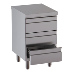 Vaiotec Topline Gastro-Schubladenschrank, 3 Schubladen, 400 × 700 mm