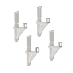 Vaiotec 4er-Set Halterungen für Rost für Topline Getränkekühlschranke, weiß