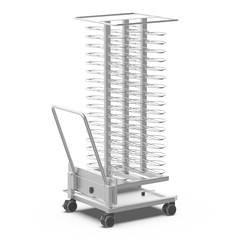 UNOX QUICK.Plate XEVTL-102P QUICK.Load Trolley Chloridbeständiger Edelstahl AISI 316L