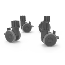 UNOX Drehbares Rad mit Bremse XUC225 Räder