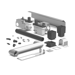 UNOX Doppelstation-Installationsset für Elektroöfen XECQC-0013-E Stapel-Bausatz