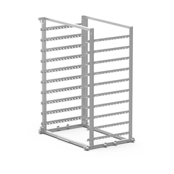 UNOX Blech-Haltekorb XWLBA-10EU Trolley mit Tablettträger