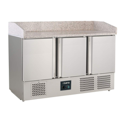 SARO Pizzatisch mit 3 Türen, Modell S 903 PZ S/S TOP PRO