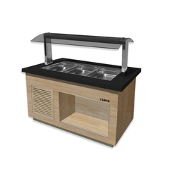 SARO Salatbar für 3x 1/1 GN, Modell PREMIUM LINE SB-K130 OAK