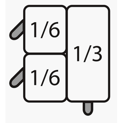 SARO E7/CPCEXB Nudelkorb-Set: 2 x 1/6 GN + 1 x 1/3 GN