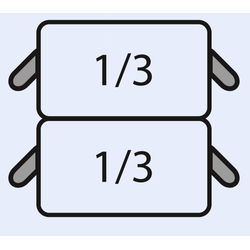 SARO E7/CPCEXE Nudelkorb-Set: 2 x 1/3 GN