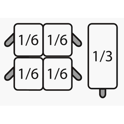 SARO Nudelkorbset 4 x 1/6 + 1 x 1/3