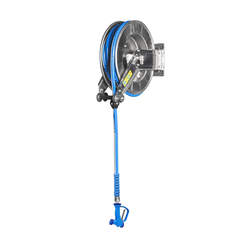 SARO Schlauchhaspel + Schlauch (10m) + Pistole, Modell HENNINK