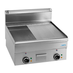 SARO Elektrogrillplatte 1/2 glatt 1/2 gerillt Tischmodell EFT66LR