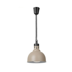Hendi Höhenverstellbare Wärmelampe, kuppelförmig, Beige, 230V/250W, ⌀250x(H)207mm
