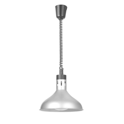 Hendi Höhenverstellbare Wärmelampe, glockenförmig, Silber, 230V/250W, ⌀295x(H)207mm