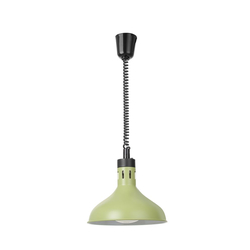 Hendi Höhenverstellbare Wärmelampe, glockenförmig, Grün, 230V/250W, ⌀295x(H)207mm