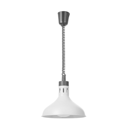 Hendi Höhenverstellbare Wärmelampe, glockenförmig, Weiß, 230V/250W, ⌀295x(H)207mm
