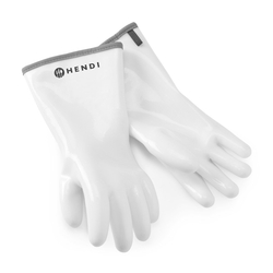 Hendi Handschuhe mit Silikonbeschichtung, Weiß, 2 Stk., (L)330mm