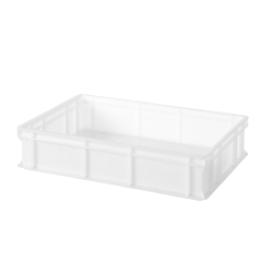 AmerBox Pizzateig-Box 600x400, Profi Line, Weiß, 600x400x(H)130mm, Rechteckig