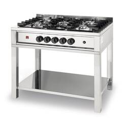Tecnoeka Gasherd 5 Brenner mit offenem Unterbau
