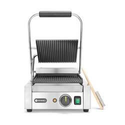 Hendi Kontaktgrill - Einzelversion, gerillt, Grillfläche: Gerillt