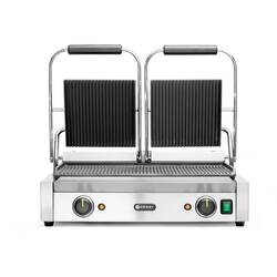 Hendi Kontaktgrill Doppelversion, gerillt, Grillfläche: Gerillt